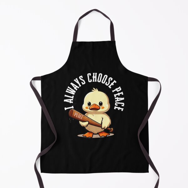 Item preview, I Always Choose Peace Funny Duck Sarcasm designed and sold by EleganceEasel.