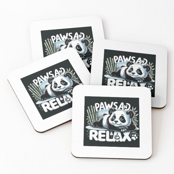 Item preview, A laid-back panda with a cool slogan designed and sold by katgosnice.