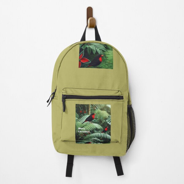 Item preview, Green leaves and Red Beaked Birds decorate Christmas designed and sold by annenambiro.