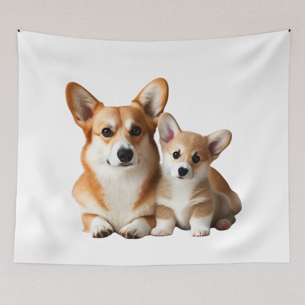 Item preview, Corgi Mother and Puppy designed and sold by CardsStudio.