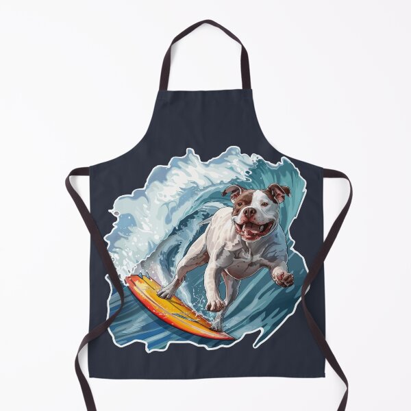 Item preview, Surfing American Pit Bull Terrier designed and sold by VelvetRoom.