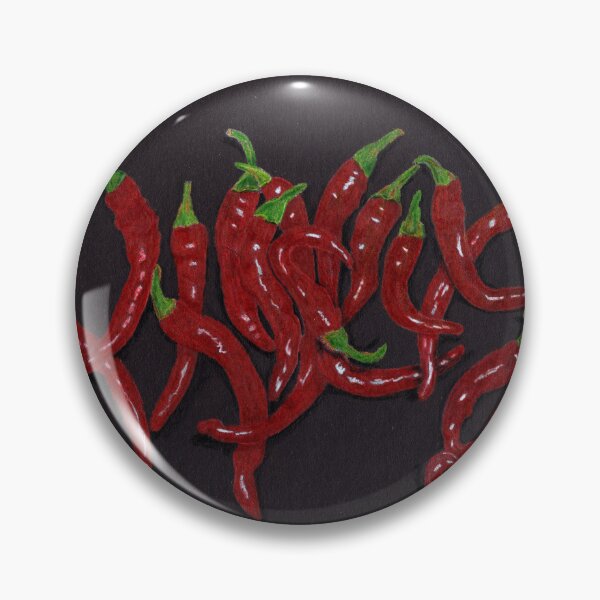 Item preview, Red Cayenne Peppers on Black designed and sold by The Elderberry Blossom.
