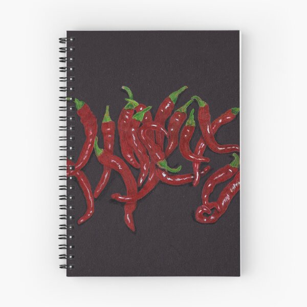 Item preview, Red Cayenne Peppers on Black designed and sold by The Elderberry Blossom.