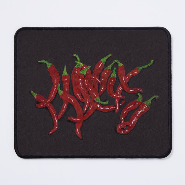 Item preview, Red Cayenne Peppers on Black designed and sold by The Elderberry Blossom.