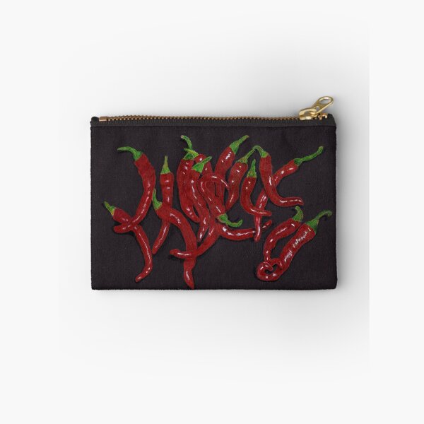 Item preview, Red Cayenne Peppers on Black designed and sold by The Elderberry Blossom.