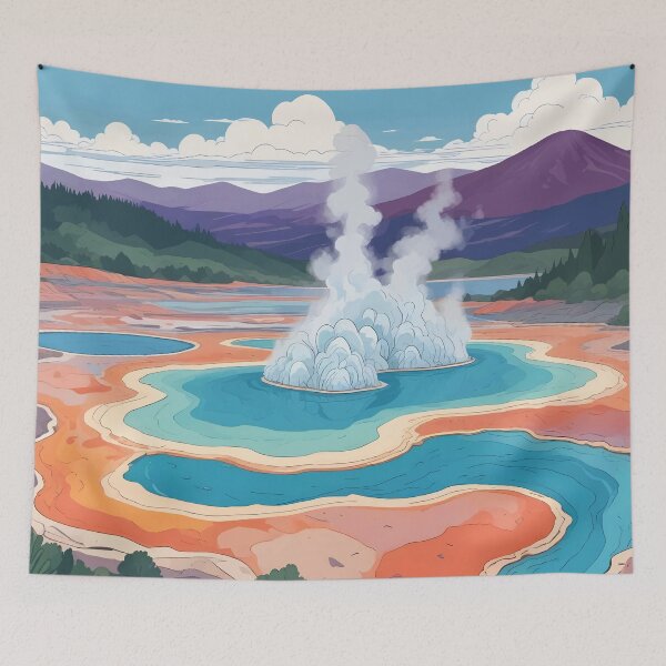 Item preview, Rotorua Geothermal Landscape designed and sold by WildlifeInc.