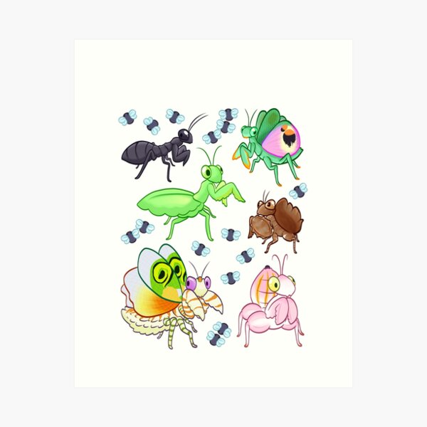 Item preview, Many mantids designed and sold by squishyenby.