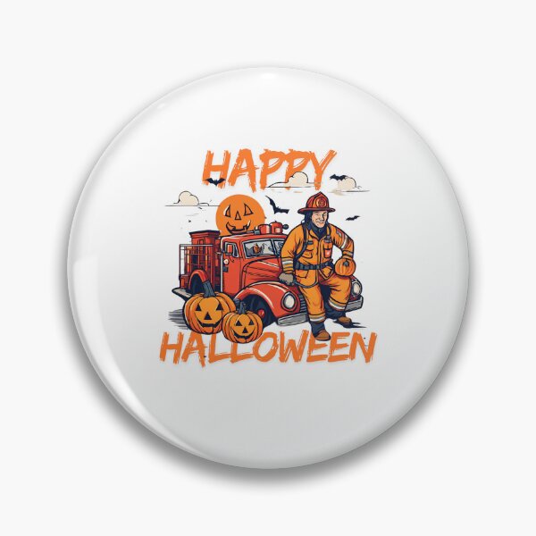 Item preview, Halloween in fire designe, T-shirt for fireman, designed and sold by Lunaria Arts.