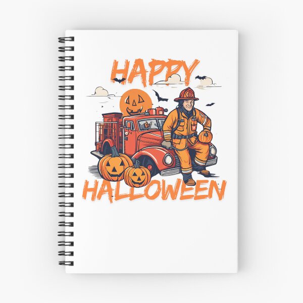Item preview, Halloween in fire designe, T-shirt for fireman, designed and sold by Lunaria Arts.