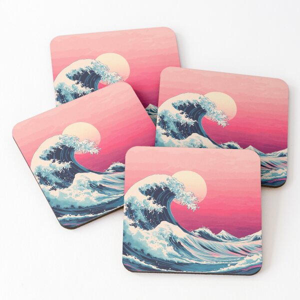 Item preview, Japanese Big Wave in magenta and blues designed and sold by JMMDesigns55.