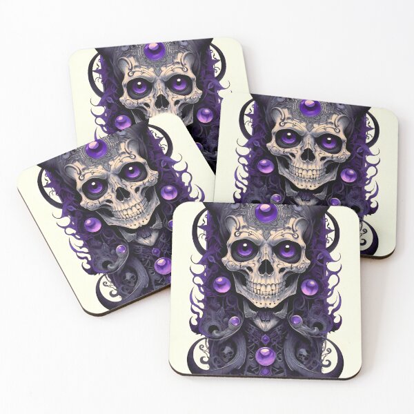 Item preview, Purple skull designed and sold by BonsaidoPoh.