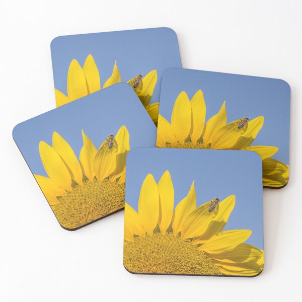 Item preview, Bee on sunflower blossom designed and sold by StohlerPhotos.