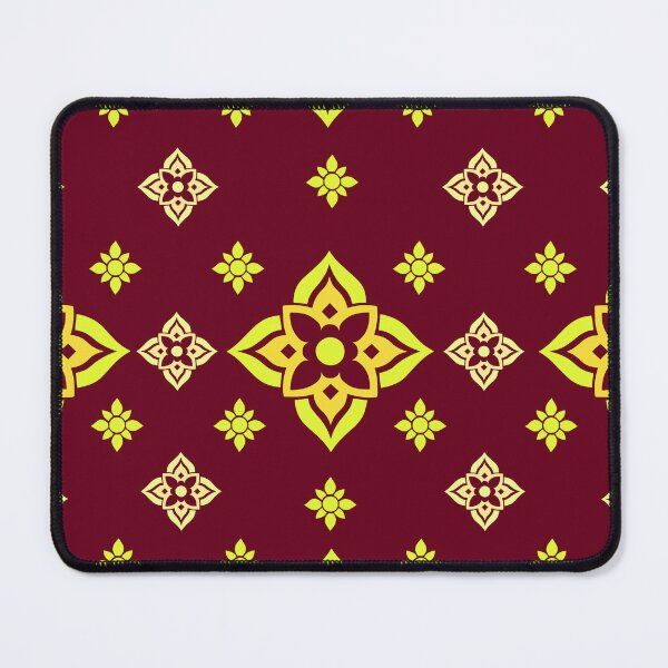 Item preview, thai inspired floral symmetrical seamless pattern in traditional design designed and sold by ploen kongsuwan.
