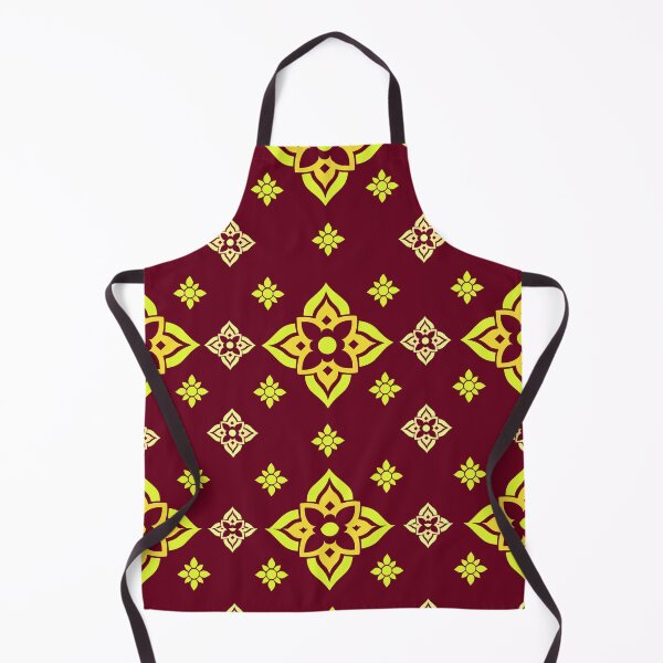 Item preview, thai inspired floral symmetrical seamless pattern in traditional design designed and sold by ploen kongsuwan.