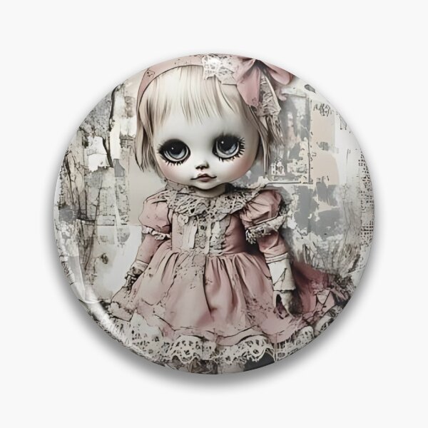 Item preview, Vintage Creepy Doll Art designed and sold by Creet-Design.
