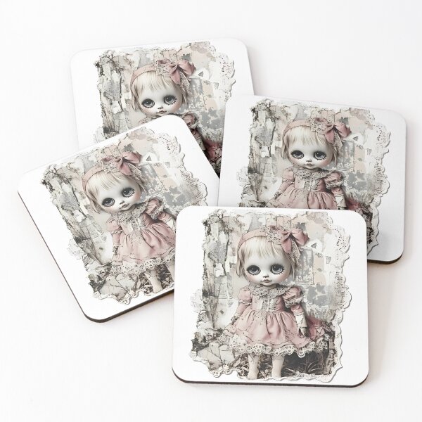 Item preview, Vintage Creepy Doll Art designed and sold by Creet-Design.