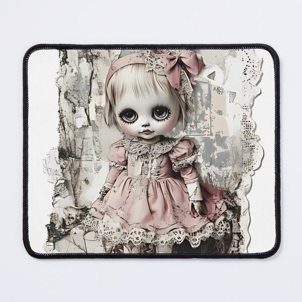 Item preview, Vintage Creepy Doll Art designed and sold by Creet-Design.