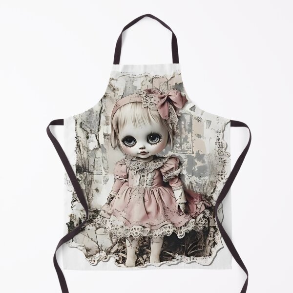 Item preview, Vintage Creepy Doll Art designed and sold by Creet-Design.