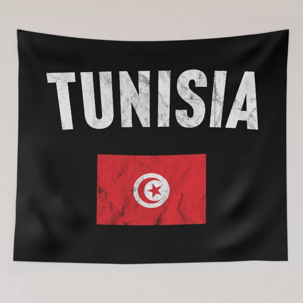 Artikelvorschau, Tunesien Flagge entworfen und verkauft von PaulSDesign.
