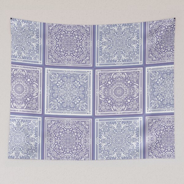 Item preview, Hand Draw Modern Cute Tile Pattern - Purple  designed and sold by AliceDreamland.