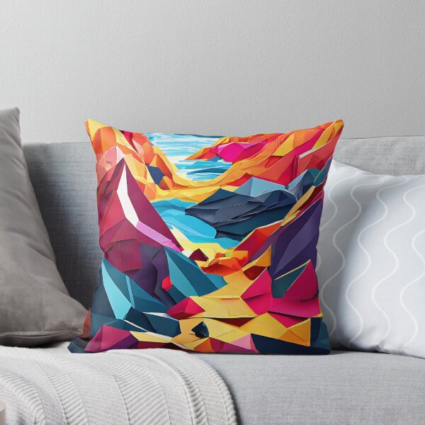 Item preview, Colorful low poly art with overlapping polygons and bright tones for a high-energy look  designed and sold by Tchoice.