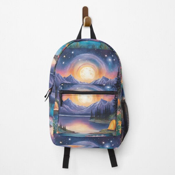Item preview, Moonlit Mountain Camping Under the Stars designed and sold by Meta2Physical.