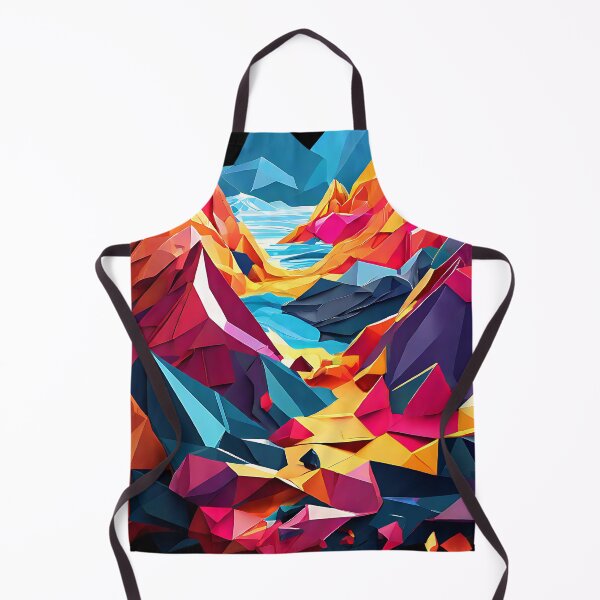 Item preview, Colorful low poly art with overlapping polygons and bright tones for a high-energy look designed and sold by Tchoice.