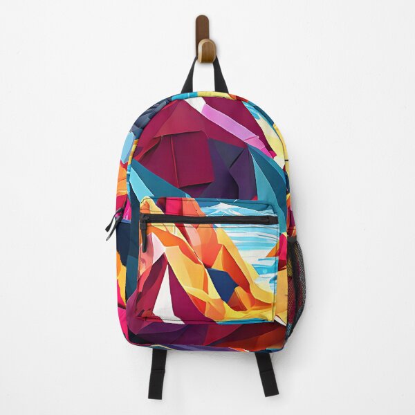 Item preview, Colorful low poly art with overlapping polygons and bright tones for a high-energy look designed and sold by Tchoice.