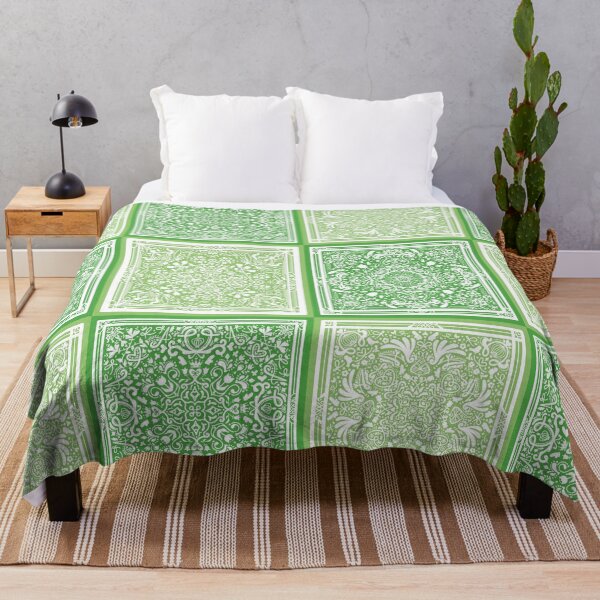 Item preview, Hand Draw Modern Cute Tile Pattern - Green designed and sold by AliceDreamland.