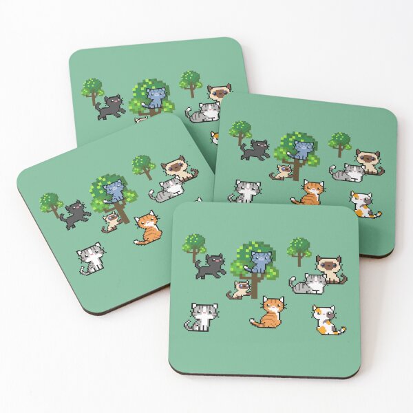 Item preview, Digital pixel cats designed and sold by BritishDelights.