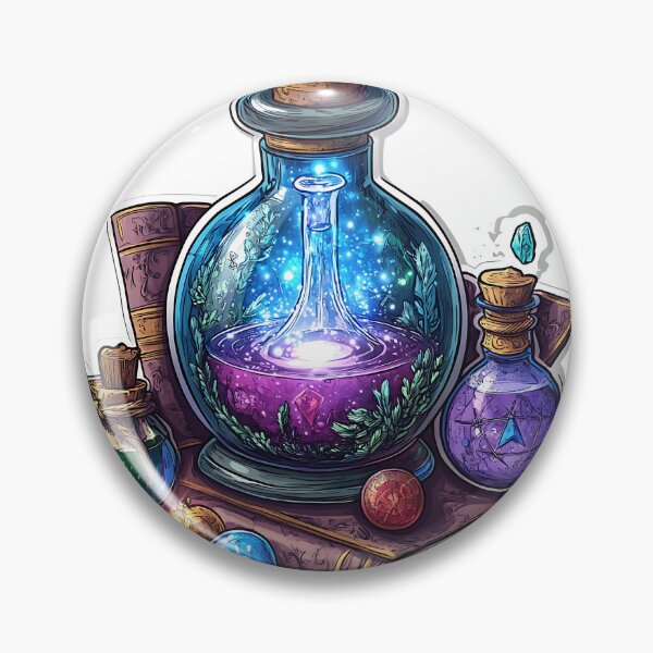 Item preview, Magical Potion Bottles and Spellbook Halloween Sticker designed and sold by Creet-Design.