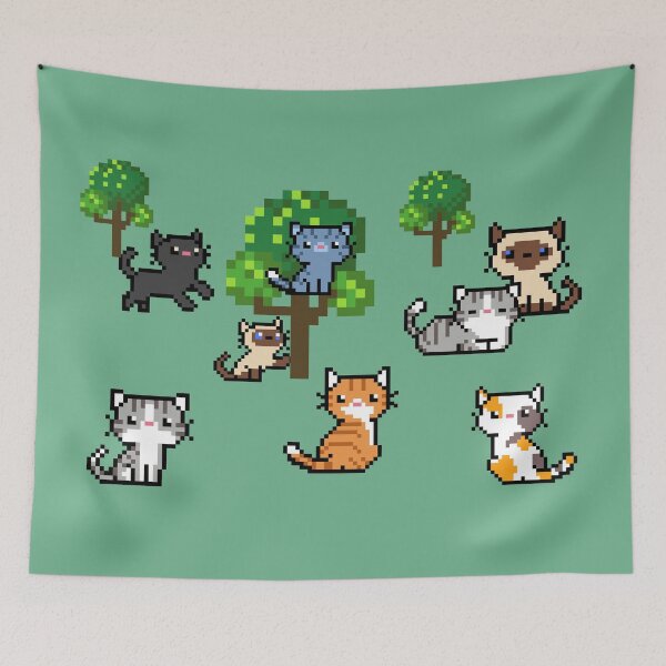 Item preview, Digital pixel cats designed and sold by BritishDelights.