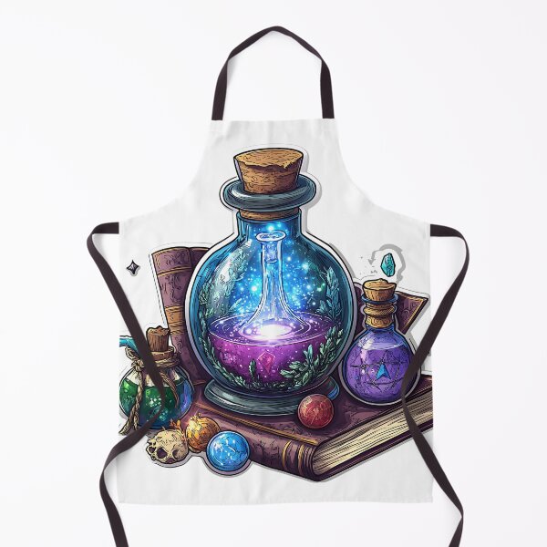 Item preview, Magical Potion Bottles and Spellbook Halloween Sticker designed and sold by Creet-Design.