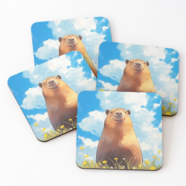 Artikelvorschau, Goofy Capybara Lächeln entworfen und verkauft von AshiraCreations.