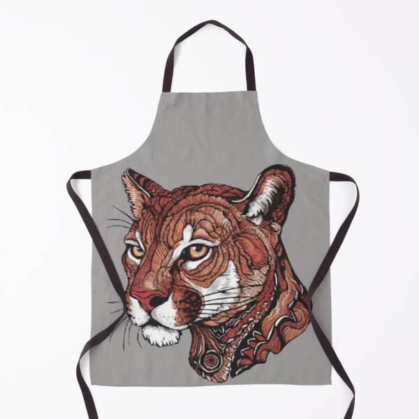 Item preview, Cougar, mountain lion, puma, panther head designed and sold by 123ks.