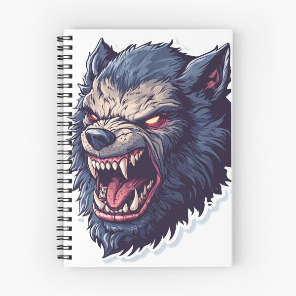 Item preview, Aggressive Werewolf Head Halloween Sticker designed and sold by Creet-Design.