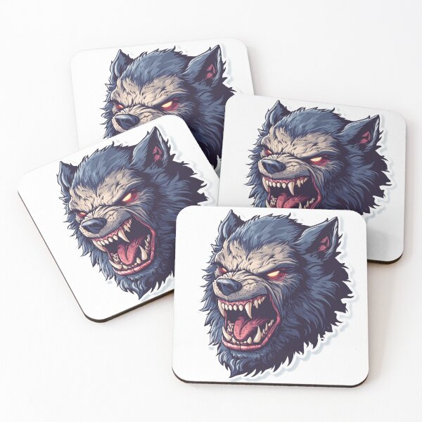 Item preview, Aggressive Werewolf Head Halloween Sticker designed and sold by Creet-Design.