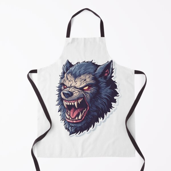 Item preview, Aggressive Werewolf Head Halloween Sticker designed and sold by Creet-Design.