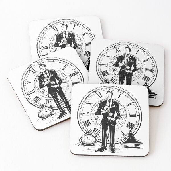 Item preview, Wojak in a Suit Holding a Melting Clock designed and sold by VibeTrendzLab.