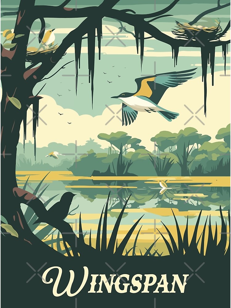Thumbnail 3 of 3, Poster, WINGSPAN - Poster Inspired by Wingspan / Retro Board Game Poster / Wall Art Print / Fantasy, Board Game, RPG, DnD / Home Decor Gift Idea designed and sold by RoleplayRealm.