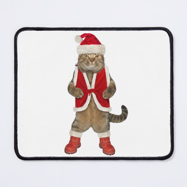 Item preview, Christmas Cat in Santa Outfit designed and sold by memisiArt.