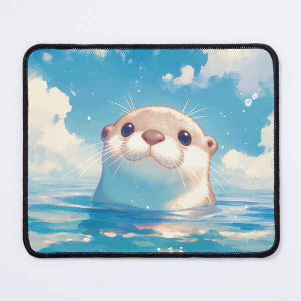 Artikelvorschau, Die Wasserwelt eines süßen Otters entworfen und verkauft von AshiraCreations.