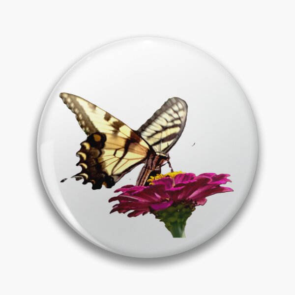 Item preview, Butterfly and Pink Zinnia designed and sold by CarolBeeDesigns.