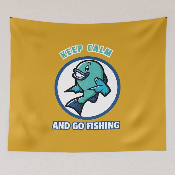 Item preview, Keep Calm And Go Fishing Life Style designed and sold by PositivelyPrinted.