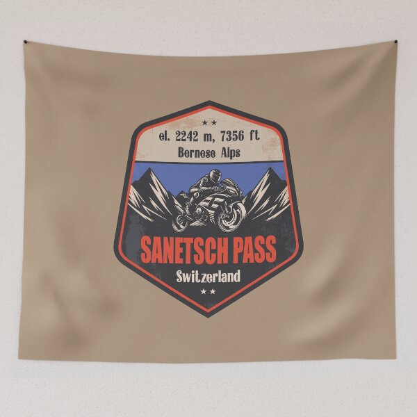 Artikelvorschau, Sanetschpass Schweiz Motorradfahren Berg Design entworfen und verkauft von CynthiaGraphics.