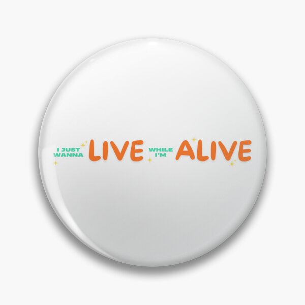 Item preview, I Just Wanna Live While I'm Alive - Bon Jovi designed and sold by Katy Hartman.