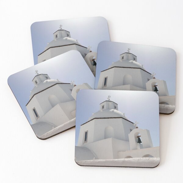 Item preview, The little church of Saint Minas in the old town of Fira in Santorini designed and sold by buttonpresser.