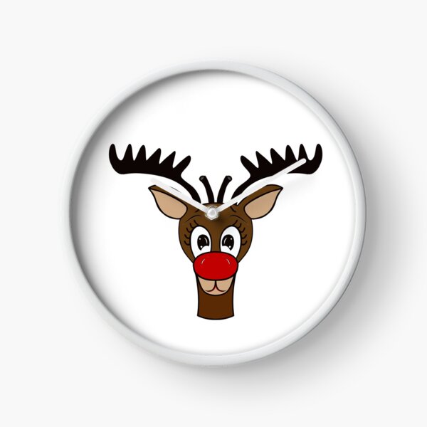 Item preview, Cute Red Nosed Reindeer - Funny Reindeer Christmas designed and sold by Sartoris Art.