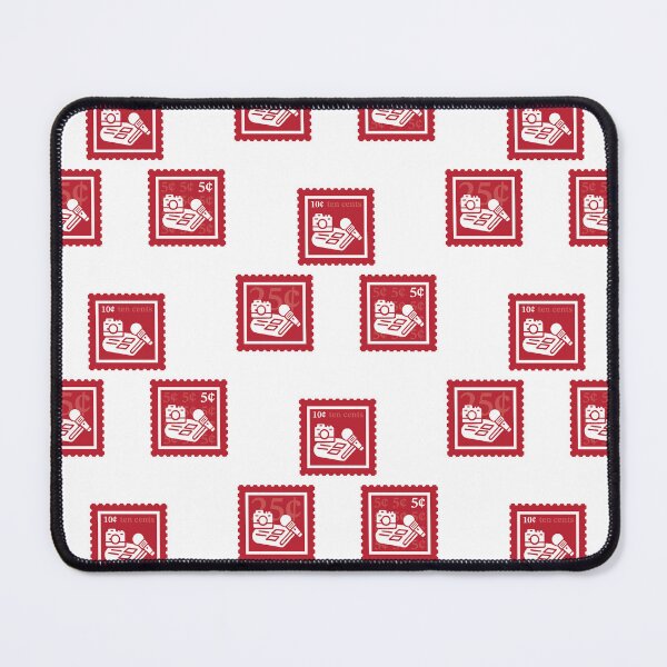 Item preview, Journalism | Cherry Red & White Stamps | College Public Relations Major | Photography Media Graduate School Class | News Reporter Journalist Job | University Degree Minor | StampHeed 002 designed and sold by StampHeed.
