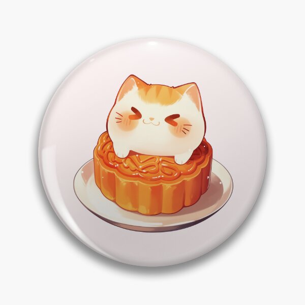 Item preview, Cat and Mooncake designed and sold by NikoNekoDesigns.